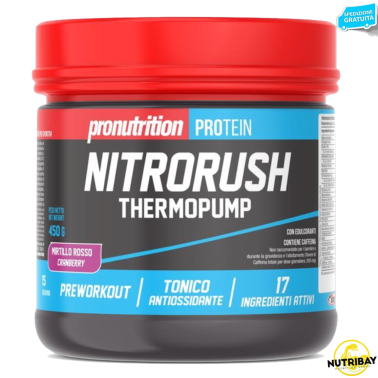 PRONUTRITION NITRORUSH THERMOPUMP 450 gr PRE ALLENAMENTO