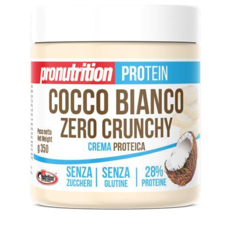 PRONUTRITION BIANCO COCCO ZERO 350G CRUNCHY AVENE - ALIMENTI PROTEICI