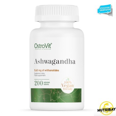 OstroVit Ashwagandha VEGE - 200 cpr BENESSERE-SALUTE