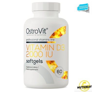 OstroVit Vitamin D3 2000IU - 60 soft caps VITAMINE
