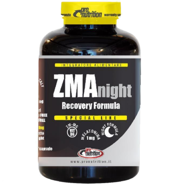 Pronutrition ZMA Night Recovery Formula 90 cps. Zinco Magnesio b6 e triptofano TONICI