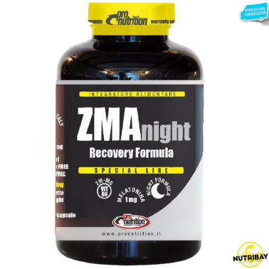 Pronutrition ZMA Night Recovery Formula 90 cps. Zinco Magnesio b6 e triptofano TONICI