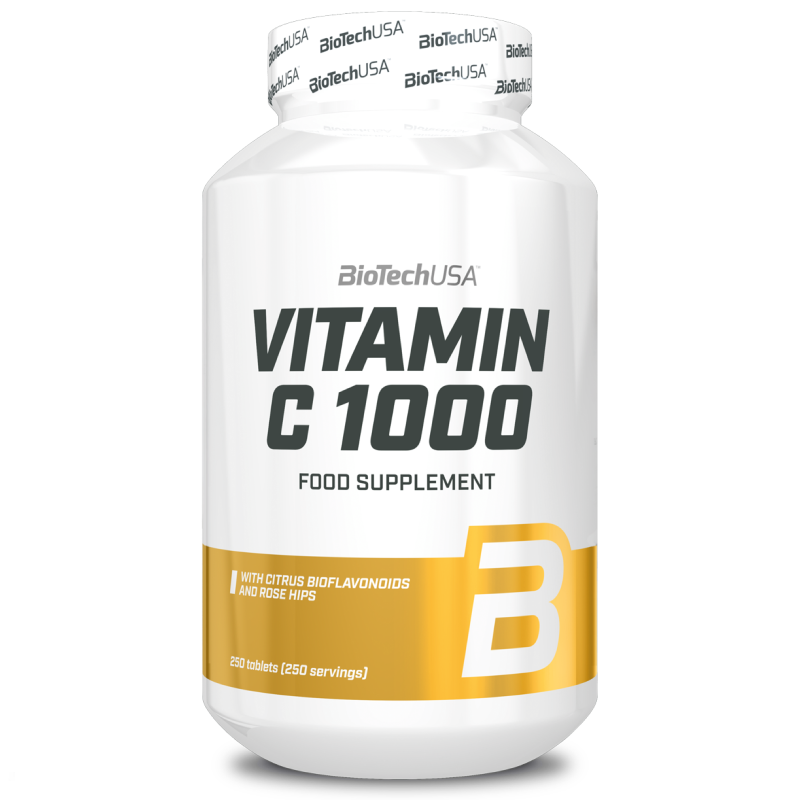 Biotech Usa Vitamin C 1000 250 cpr Vitamina C con rosa canina e bioflavonoidi VITAMINE