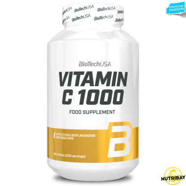 Biotech Usa Vitamin C 1000 250 cpr Vitamina C con rosa canina e bioflavonoidi VITAMINE