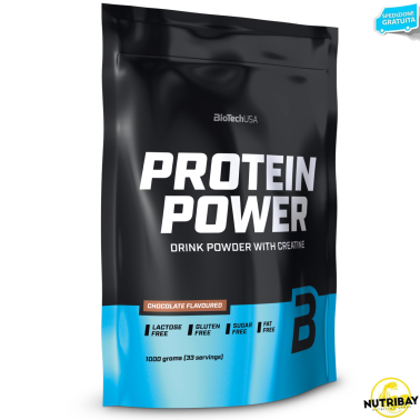 Biotech Protein Power 1 kg Proteine Siero del Latte + Soia Isolate + Caseine