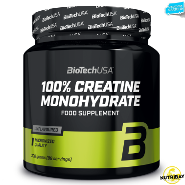 Biotech Creatine Monohydrate 300 gr. Pura Creatina Micronizzata in Polvere CREATINA