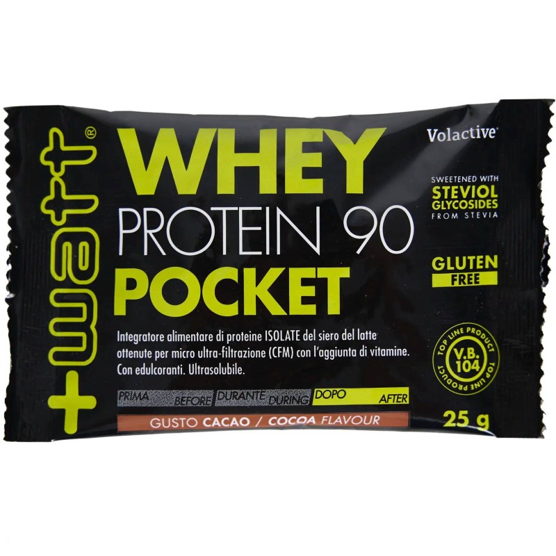 +Watt Whey Protein 90 Pocket - 1 bustina da 25 gr PROTEINE