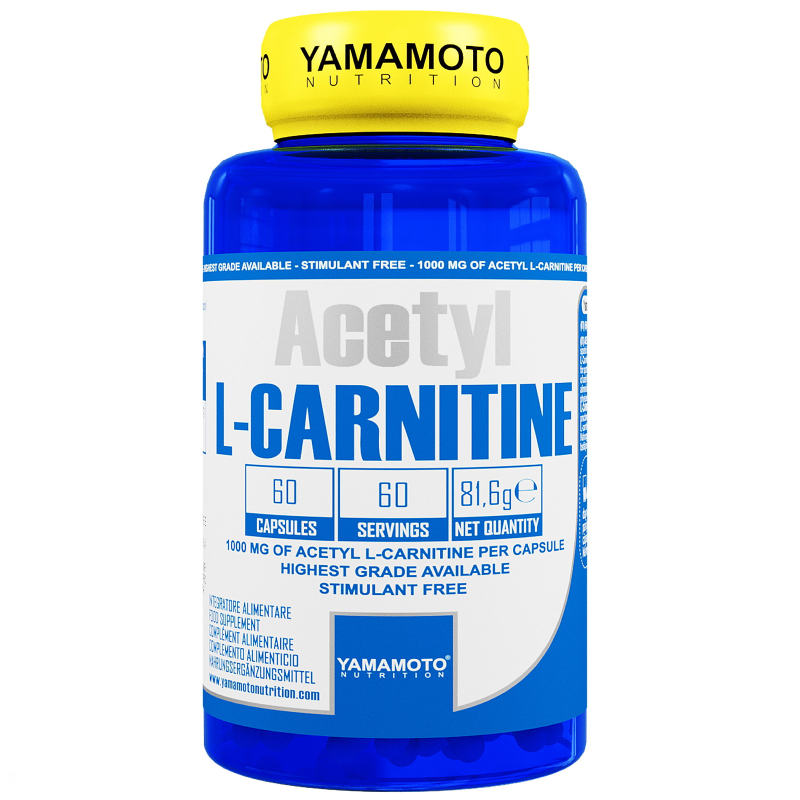 Acetyl L-CARNITINE di YAMAMOTO NUTRITION - 1000mg - 60 cps CARNITINA
