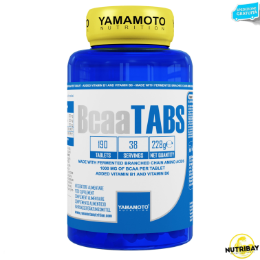 Bcaa TABS di YAMAMOTO NUTRITION Branched Chain Amino Acids - 190 cpr - 38 Dosi AMINOACIDI BCAA