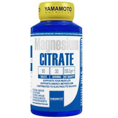 Magnesium CITRATE di YAMAMOTO NUTRITION - 90 cpr - 30 dosi BENESSERE-SALUTE