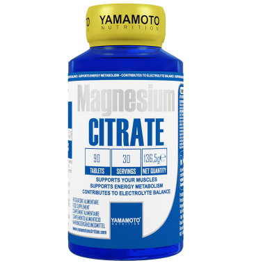 Magnesium CITRATE di YAMAMOTO NUTRITION - 90 cpr - 30 dosi