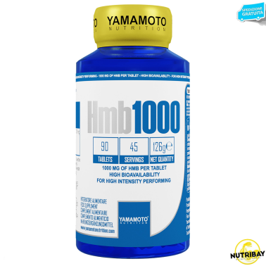 HMB 1000 di YAMAMOTO NUTRITION - 90 cpr - 45 dosi AMINOACIDI BCAA