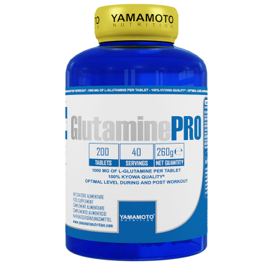 Glutamine PRO Kyowa Quality di YAMAMOTO NUTRITION - 200 cpr - 40 Dosi GLUTAMMINA