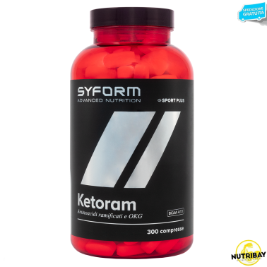 SYFORM Ketoram BCAA 4:1:1 300 compresse AMINOACIDI 3.1.2 - 4.1.1 - 10.1.1 - 12.1.1