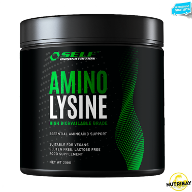 Self Omninutrition Amino Lysine 200 gr Integratore Aminoacido LIsina in Polvere