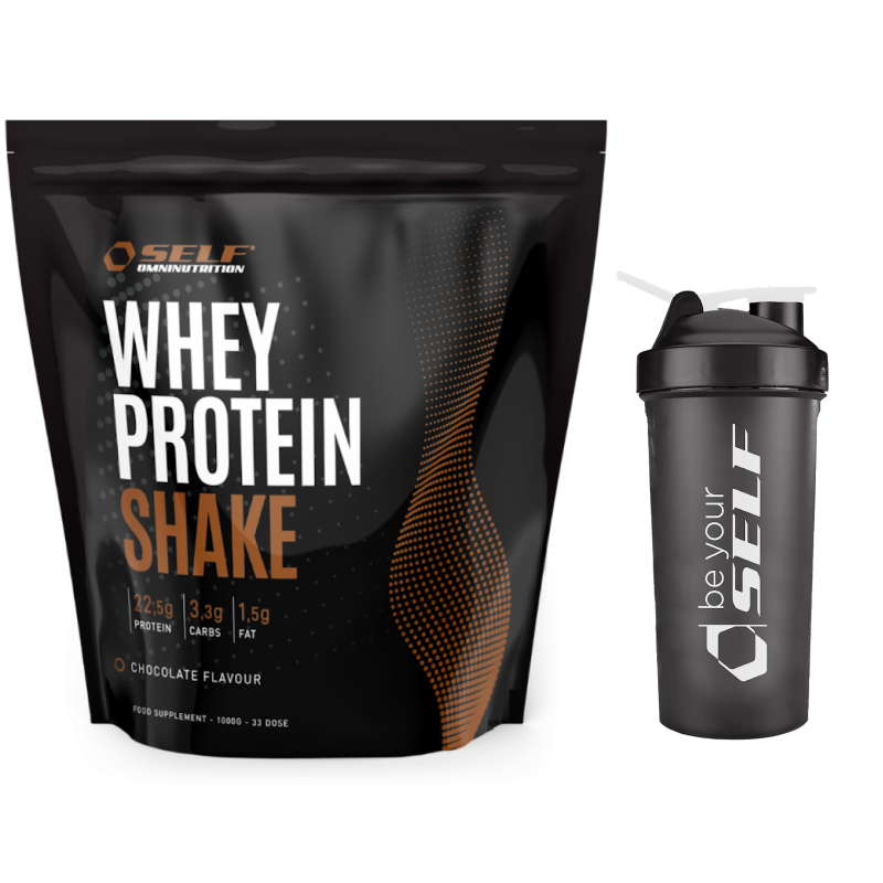 SELF Shake 1 Kg Proteine Siero del Latte OFFERTA con Shaker