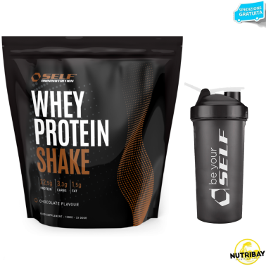 SELF Shake 1 Kg Proteine Siero del Latte OFFERTA con Shaker PROTEINE