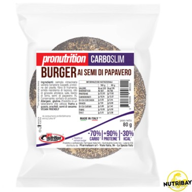 Pronutrition Panino Burger Low Carb Semi Papavero - 80 gr AVENE - ALIMENTI PROTEICI