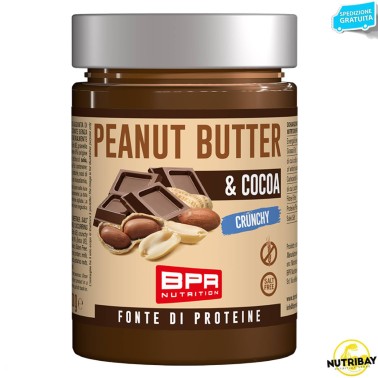 Bpr Nutrition Peanut Butter & Cocoa Crunchy - 300 gr. AVENE - ALIMENTI PROTEICI