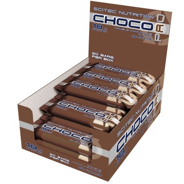 Scitec Choco Pro 20 Barrette Proteiche da 55 gr con 33% di Proteine BARRETTE ENERGETICHE