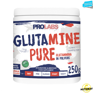 Prolabs Glutamine Pure 250 gr. PURA GLUTAMMINA IN POLVERE GLUTAMMINA