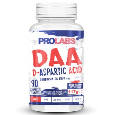 PROLABS DAA Acido D-Aspartico 90 cpr + Vitamina B6 e Zinco Testosterone Booster TONICI