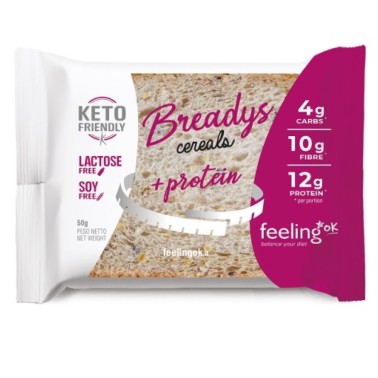 Feeling Ok Breadys Cereals + Protein - 50 gr AVENE - ALIMENTI PROTEICI