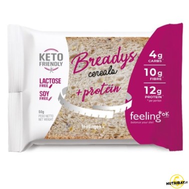 Feeling Ok Breadys Cereals + Protein - 50 gr AVENE - ALIMENTI PROTEICI