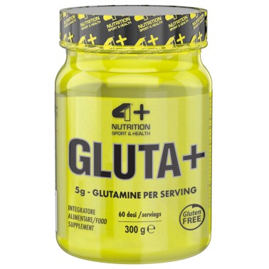 4+ Nutrition Gluta+ 300 gr Glutammina in polvere qualita' Kyowa Ultrapure GLUTAMMINA