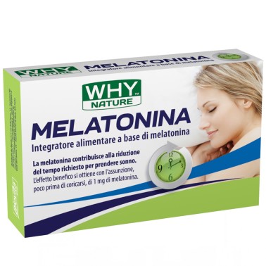 Why Nature Melatonina 80 cpr Melatonina a rilascio Graduale BENESSERE-SALUTE