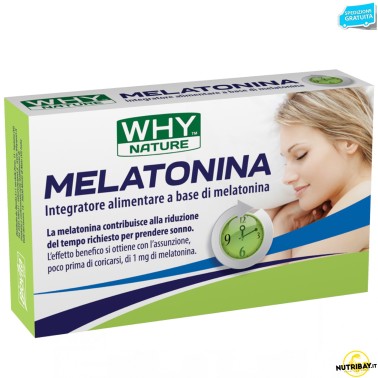 Why Nature Melatonina 80 cpr Melatonina a rilascio Graduale BENESSERE-SALUTE