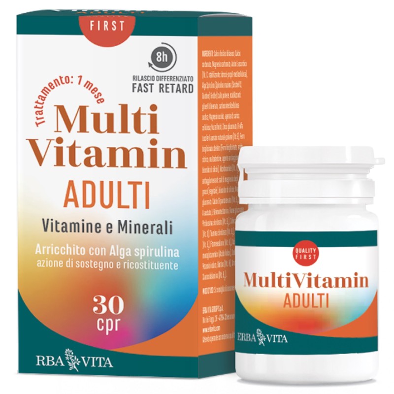 ERBA VITA MULTIVITAMINERAL ADULTI 30 cpr VITAMINE