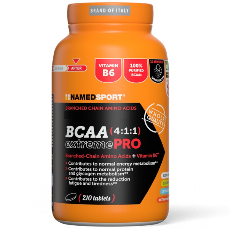 Named Sport Bcaa Extreme Pro 4:1:1 - 210 cpr AMINOACIDI 3.1.2 - 4.1.1 - 10.1.1 - 12.1.1