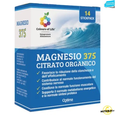 Optima Magnesio 375 Citrato Organico - 14 stickpack SALI MINERALI
