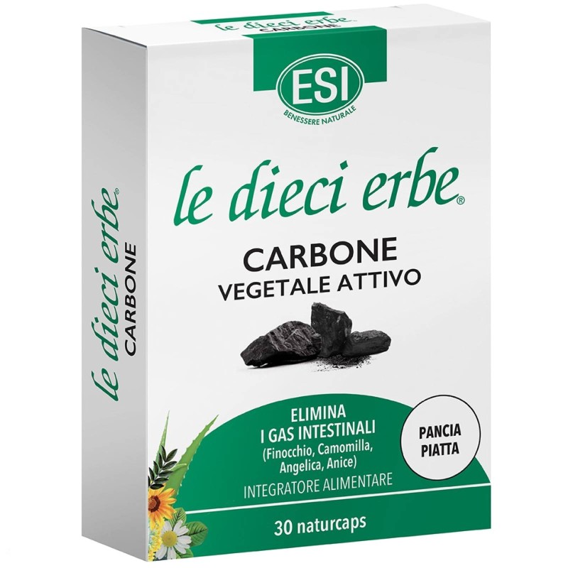 Esi Le Dieci Erbe Carbone Vegetale Attivo - 30 naturcaps