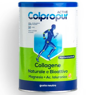 Colpropur Active Collagene Naturale e Bioattivo Magnesio + Acido Ialuronico - 330 gr BENESSERE ARTICOLAZIONI