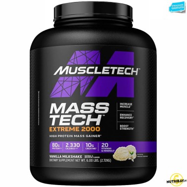 Muscletech Mass Tech Extreme 2000 - 2,72 kg GAINERS AUMENTO MASSA