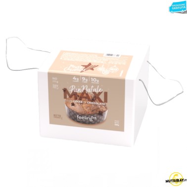 Feeling Ok Pan Natale Maxi Gocce di Cioccolato - 500 gr AVENE - ALIMENTI PROTEICI