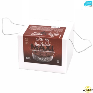 Feeling Ok Pan Natale Maxi al Cacao con Gocce di Cioccolato - 500 gr AVENE - ALIMENTI PROTEICI