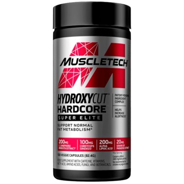 Muscletech Hydroxycut Hardcore Super Elite - 100 caps BRUCIA GRASSI TERMOGENICI