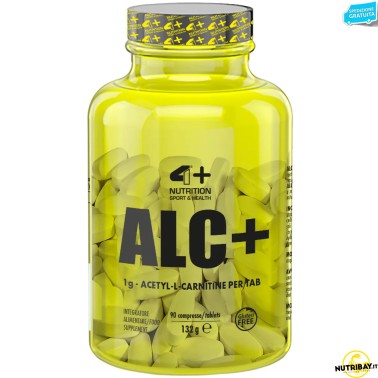 4+ Nutrition ALC+ Acetil Carnitina 90 cpr. da 1 Grammo CARNITINA