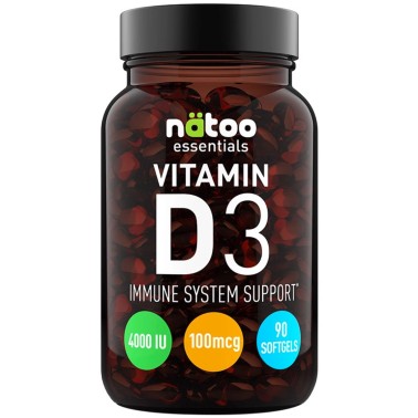 Natoo Essentials Vitamin D3 4000 UI - 90 softgels VITAMINE