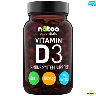 Natoo Essentials Vitamin D3 4000 UI - 90 softgels VITAMINE