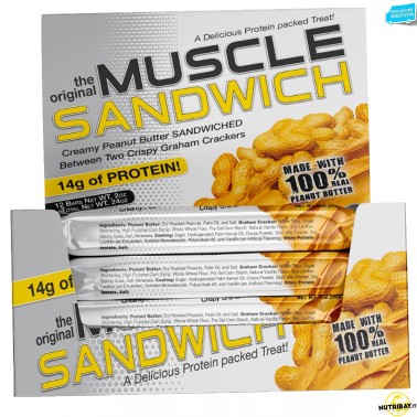 Muscle Foods Muscle Sandwich 12 Barrette Proteiche Gusto Fantastico! BARRETTE ENERGETICHE
