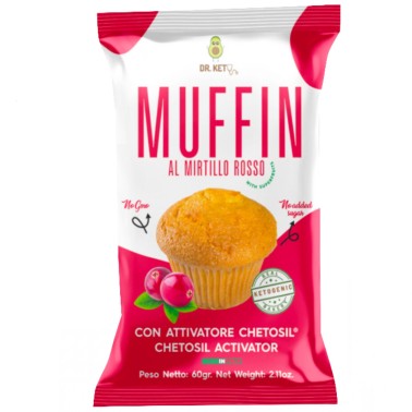 Dr. Keto Muffin ripieno al Mirtillo Rosso - 60 gr AVENE - ALIMENTI PROTEICI