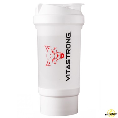 Vitastrong Shaker Con Scomparto - 500 + 150 ml ACCESSORI