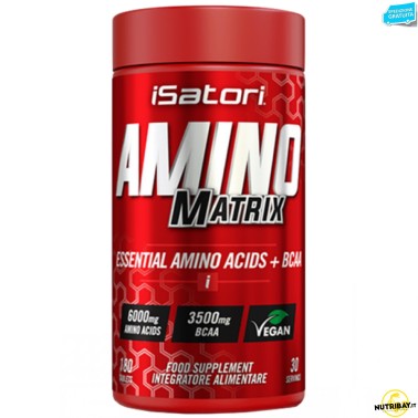 Isatori Amino Matrix 180 cpr Aminoacidi Essenziali con Vitamina b6 AMINOACIDI COMPLETI / ESSENZIALI