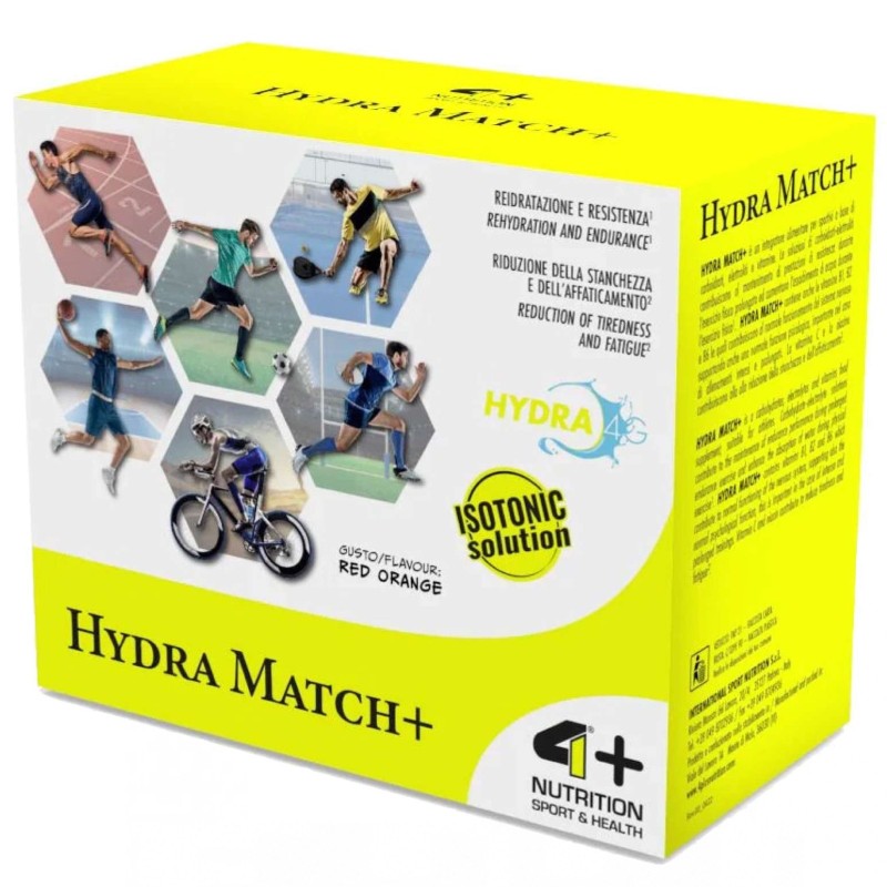 4+ Nutrition Hydra Match+ - 20 bustine da 19 gr CARBOIDRATI - ENERGETICI