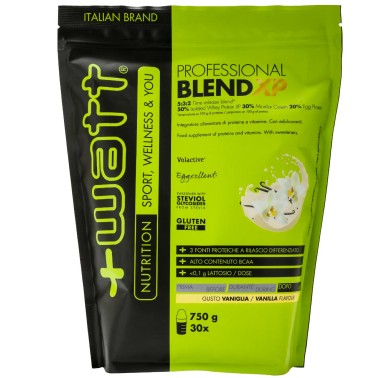 +Watt Professional Blend 750 gr. Mix Proteico con Proteine Whey Caseine e Uovo PROTEINE