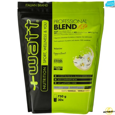 +Watt Professional Blend 750 gr. Mix Proteico con Proteine Whey Caseine e Uovo PROTEINE